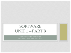 Unit 1 Part B--Operating Systems