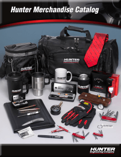 Hunter Merchandise Catalog