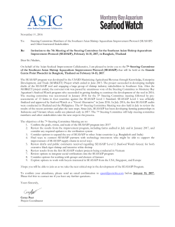 SEASAIP 7th Steering Committee Meeting Invitation