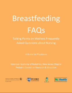 Talking Points on Mothers Frequently Asked Questions about Nursing