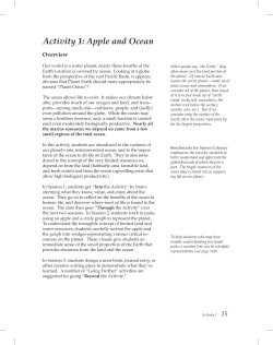 Activity 1: Apple and Ocean - Lawrence Hall of Science`s MARE
