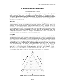 A Color Scale for Ternary Mixtures