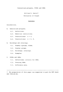 Generalized polygons, SCABs and GABs