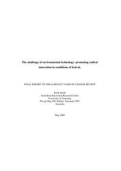 The challenge of environmental technology