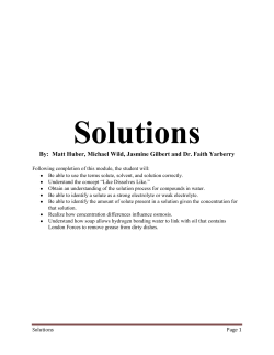 Solutions