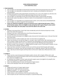 BASKETBALL RULES
