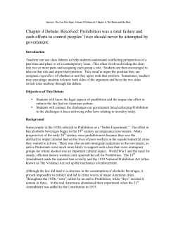 4 Debate Prohibition #E7392