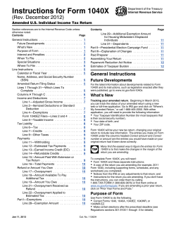 Instructions for Form 1040X (Rev. December 2012)