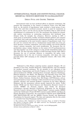 International Trade and Institutional Change