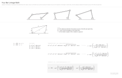 Four Bar Linkage Math