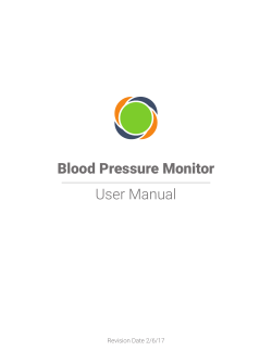 Blood Pressure Monitor User Manual
