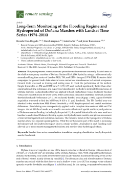 Long-Term Monitoring of the Flooding Regime and Hydroperiod of