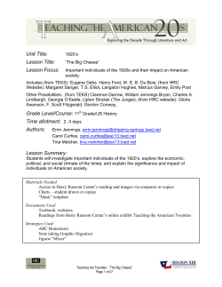 Lesson Title - Harry Ransom Center