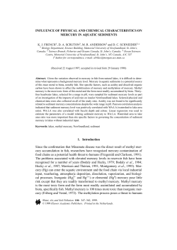 INFLUENCE OF PHYSICAL AND CHEMICAL CHARACTERISTICS