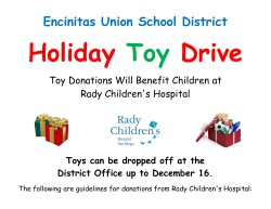Encinitas Union School District Holiday Toy Drive