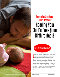 Reading Your Child`s Cues from Birth to Age 2