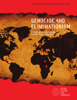 genocide And eliminAtionism