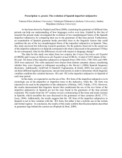 Prescription vs. praxis: The evolution of Spanish imperfect subjunctive