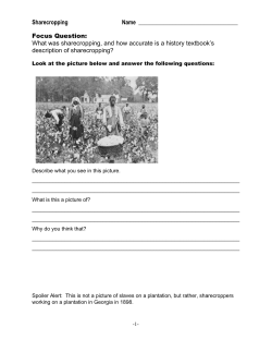 Sharecropping Name Focus Question