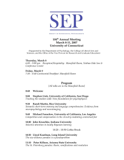 Final Meeting Program is here!