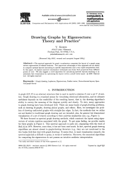 Drawing Graphs by Eigenvectors: Theory and Practice