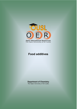 Food additives
