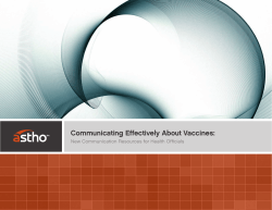 Communicating Effectively About Vaccines