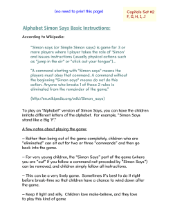 Alphabet Simon Says - Capitals Book 2 - FGHIJ