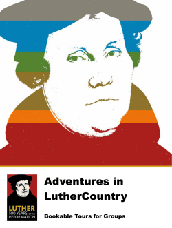 Adventures in LutherCountry - Bookable Tours for Groups PDF