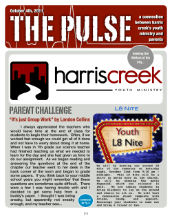 parent challenge - Harris Creek Baptist Church