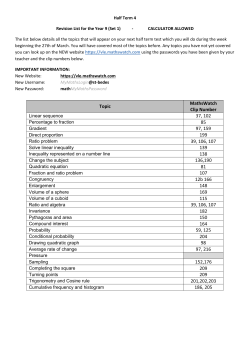 Topic MathsWatch Clip Number 37, 102 85 97, 159 199 39, 106
