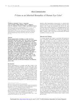 P Gene as an Inherited Biomarker of Human Eye Color