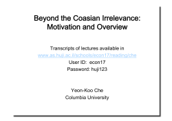 Motivation and Overview