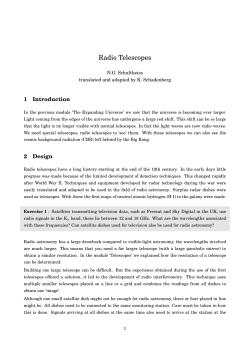 Radio Telescopes