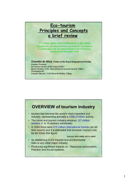 Eco-Tourism - Principles and Concepts
