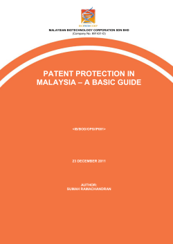 patent protection in malaysia