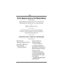 a petition for a writ of certiorari