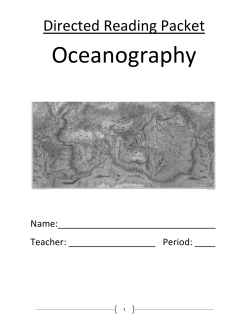 Oceanography DR