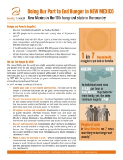 New Mexico - Bread for the World