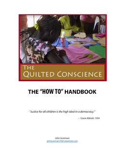 Handbook - The Quilted Conscience
