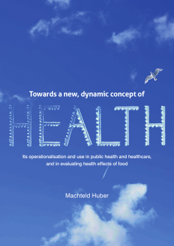 Its operationalisation and use in public health