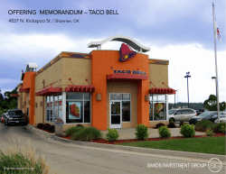 OFFERING MEMORANDUM &ndash; TACO BELL