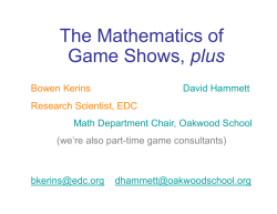 Game Shows - Patterns in Practice