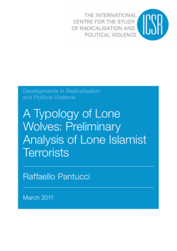 A Typology of Lone Wolves - International Centre for the Study of