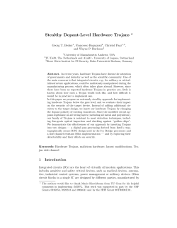 Stealthy Dopant-Level Hardware Trojans