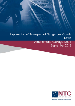Amendment Package No. 2 - National Transport Commission
