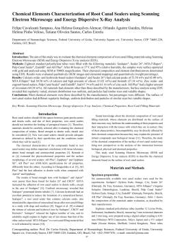 Chemical Elements Characterization of Root Canal Sealers using