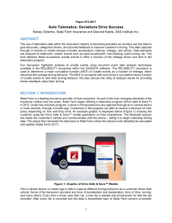 Auto Telematics: Deviations Drive Success
