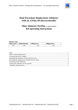 Mini Altimeter ParDuo