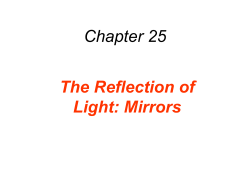 The Reflection of Light: Mirrors